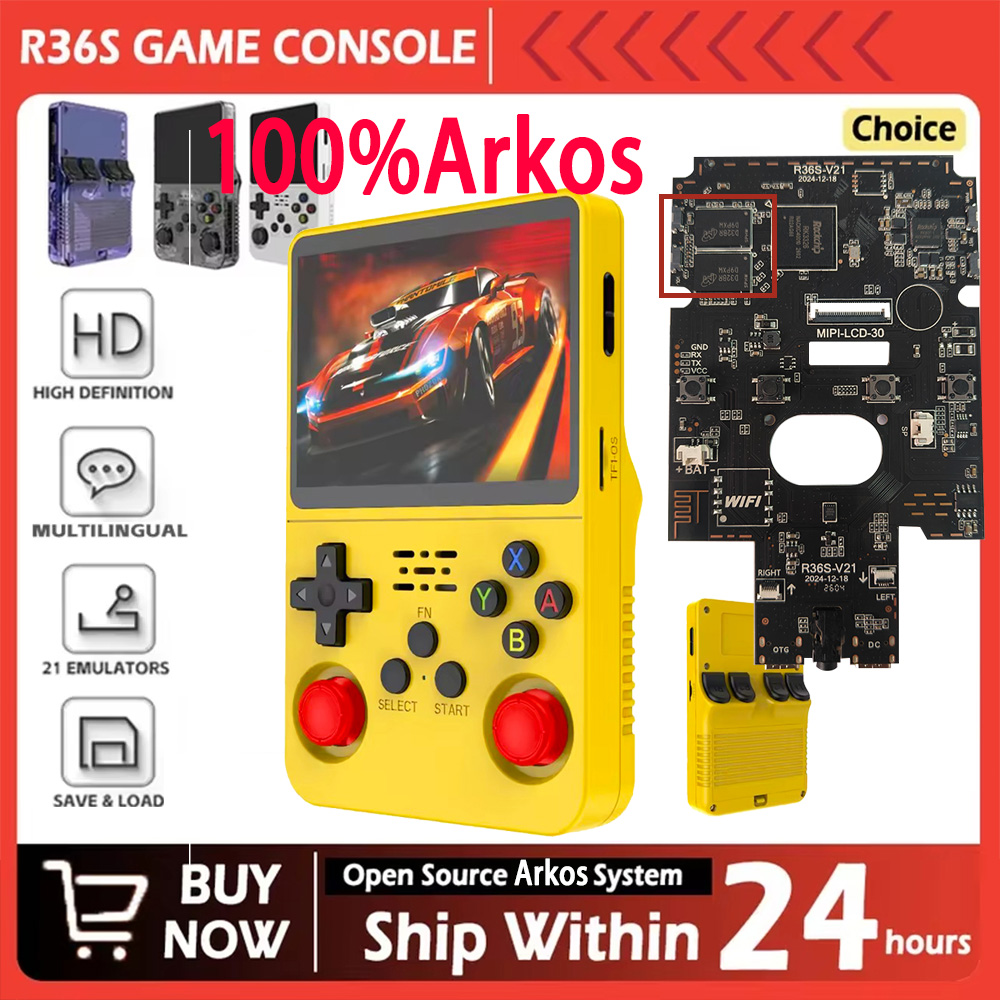 Retro Handheld Game Console R36S - R36S Novo Console de Jogos Retro