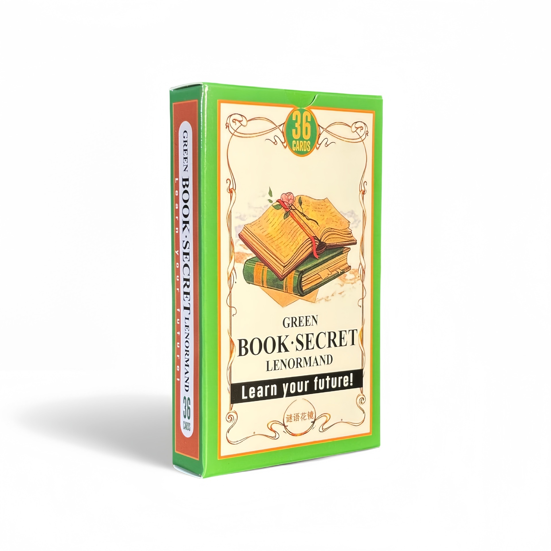 Tarot Cards Deck With Guidebook - Cartas de Oráculo Lenormand Secretas Green