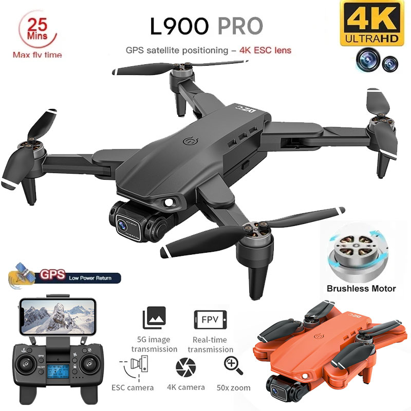 L900 pro gps drone 4k profissi - Fpv Brushless Rc Drone 4K avaliação e preço