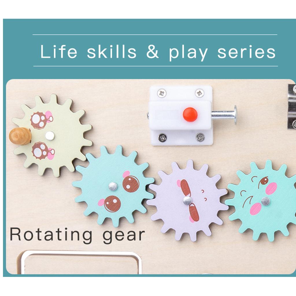 Quadro de Atividades para Cria - Montessori Wooden Busy Board Toddler avaliação e preço