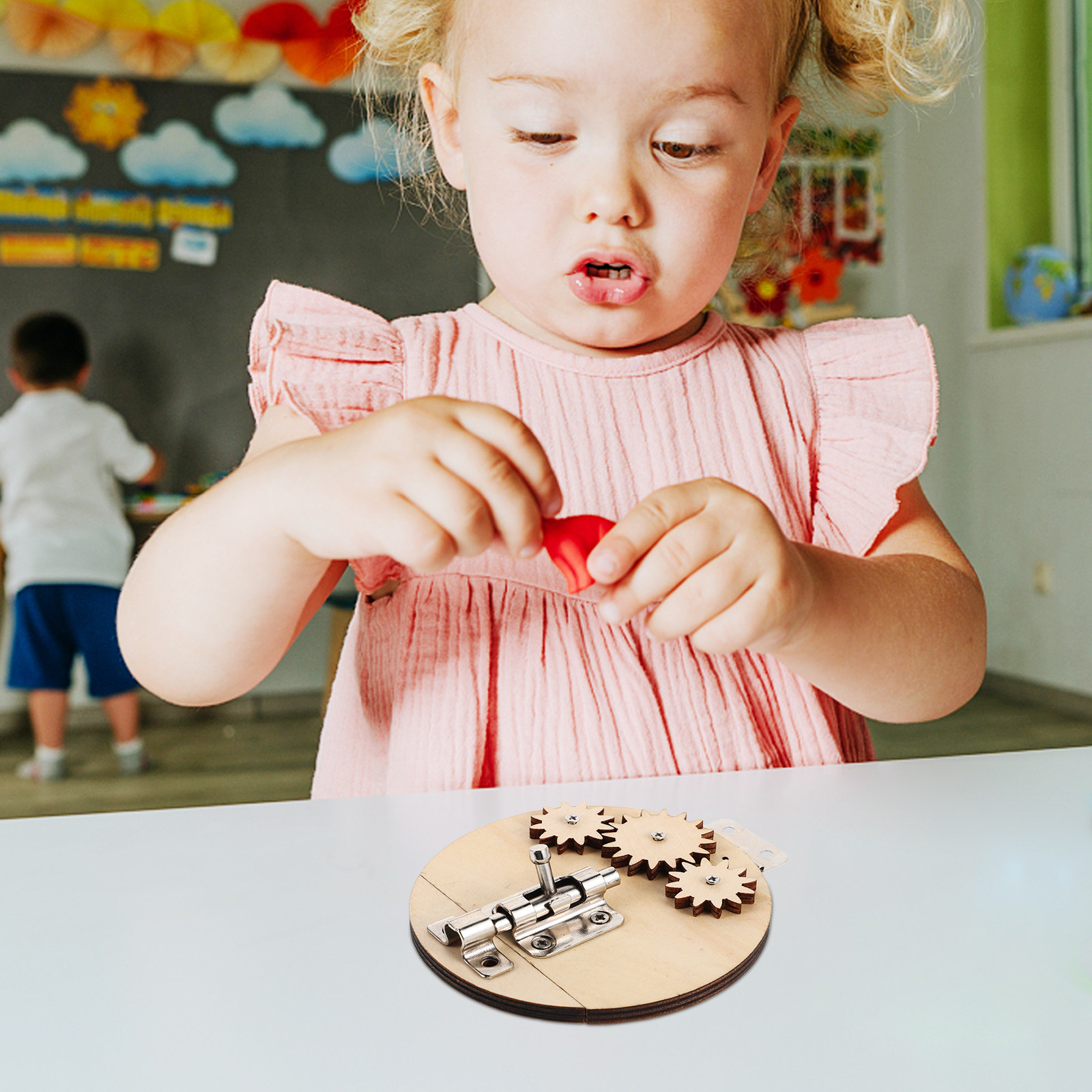 Conjunto de 6 peças de tabulei - Montessori Wooden Busy Board Toddler avaliação e preço